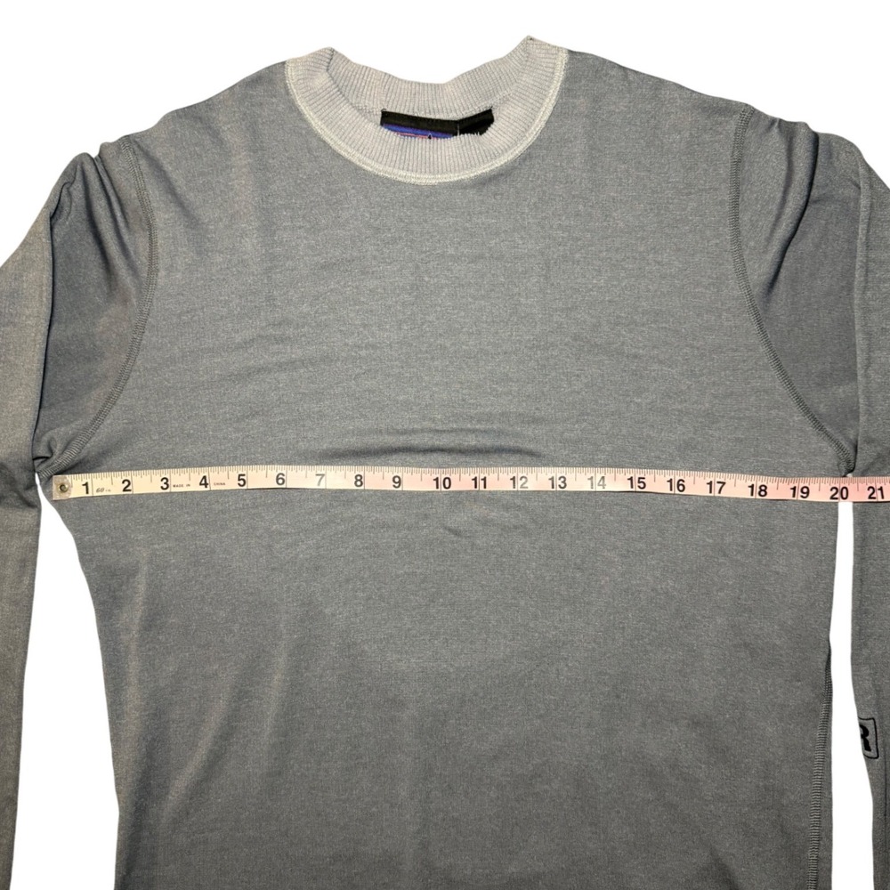 Patagonia Men Medium Gray Long Sleeve Crew Neck Shirt - Picture 6 of 9